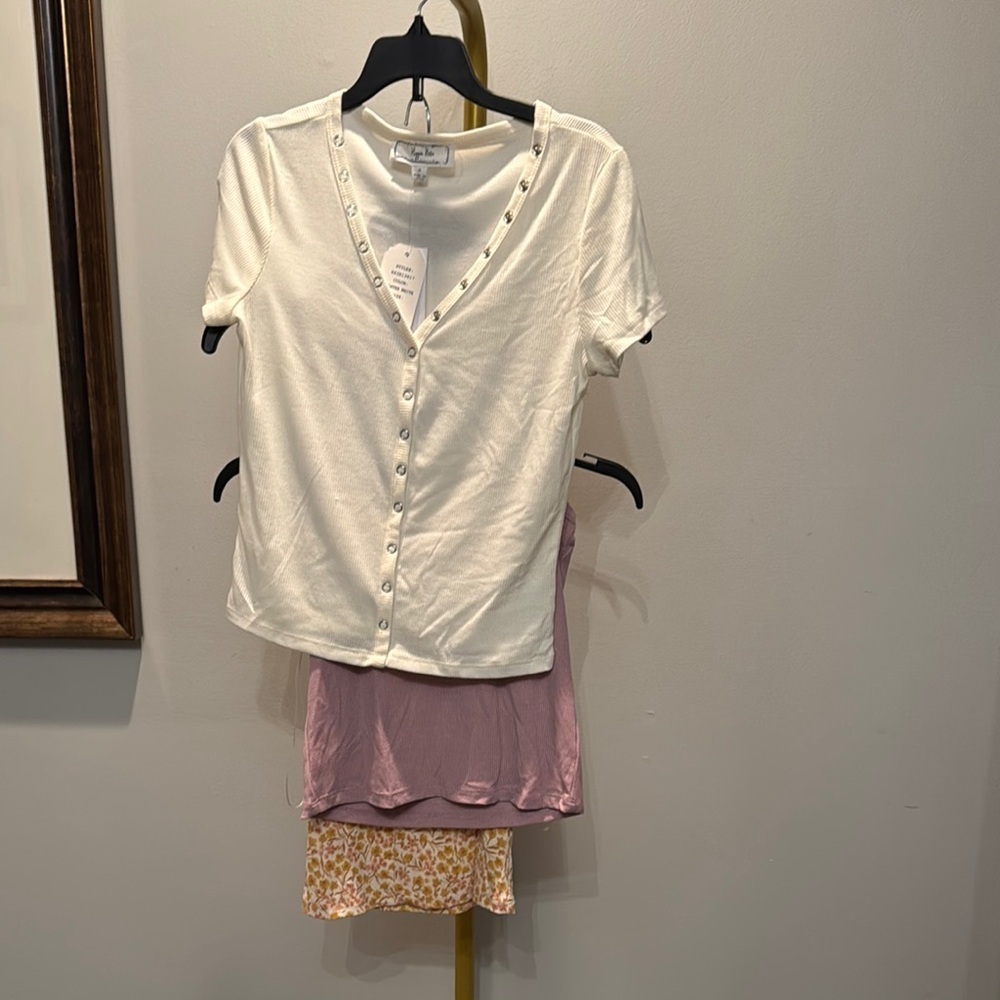 Hippie Rose tank top medium Lot NWT